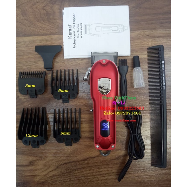 Tông đơ cắt tóc Kemei Km802