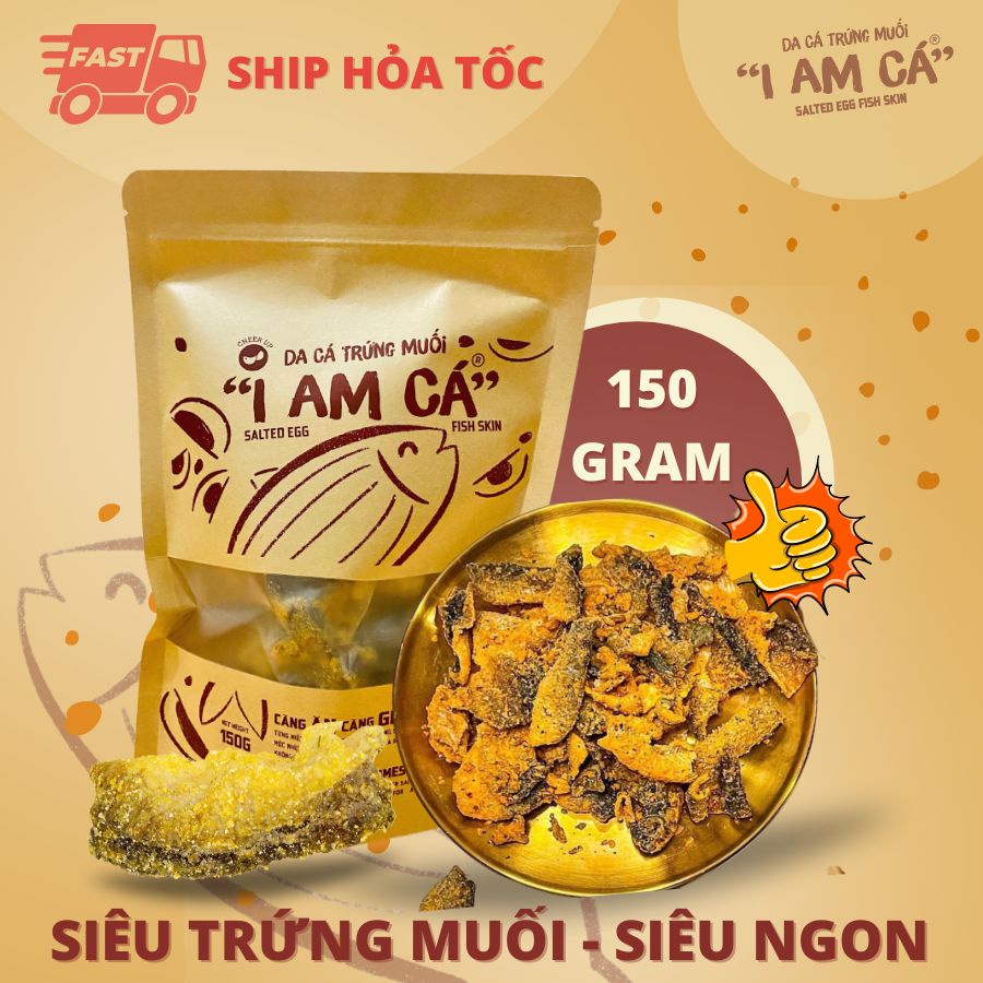 Snack da cá trứng muối vị TRUYỀN THỐNG siêu ngon độc quyền Bếp của mẹ Onici