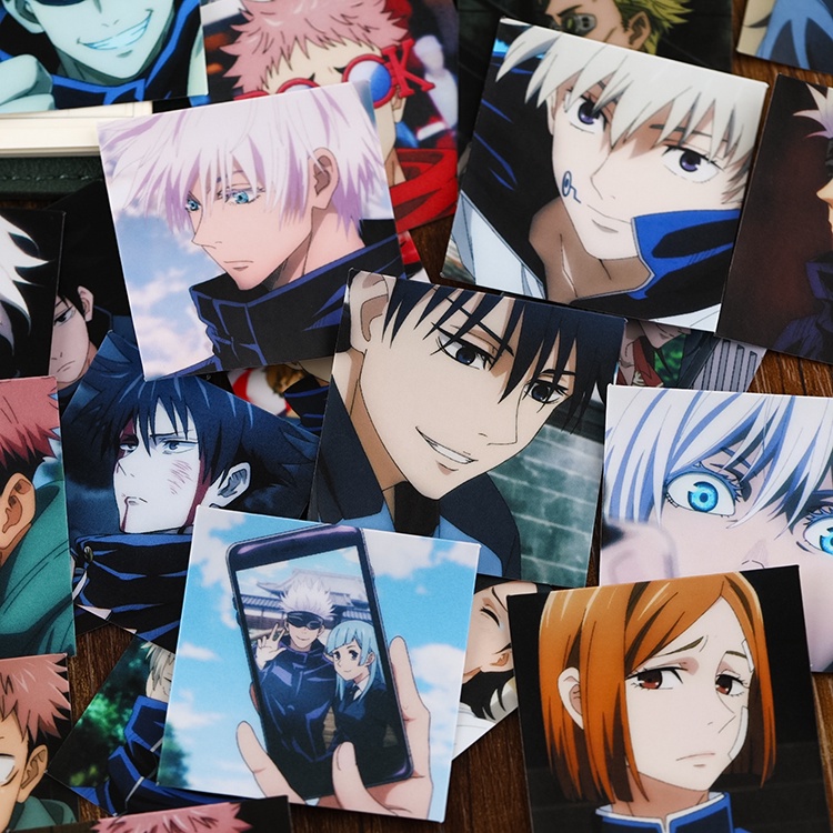 ★★★ Jujutsu Kaisen. Sticker Dán Trang Trí Nhật Ký Hình Chân Dung Độc Đáo ★★★ Bộ 50 Miếng Dán Trang Trí Album Thời Trang DIY Kích Thước 2~3cm