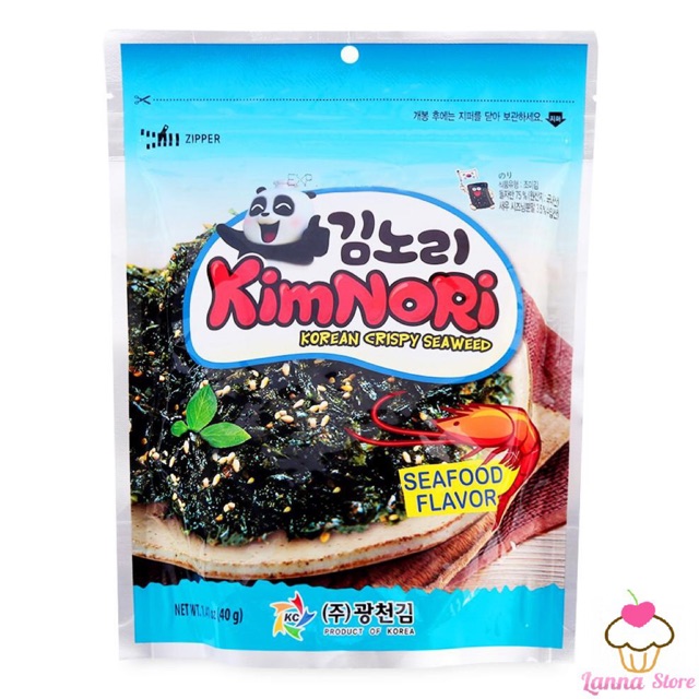 Rong biển ăn liền Kimnori ( vị cay, hải sản ) gói 40gr - Hàn Quốc