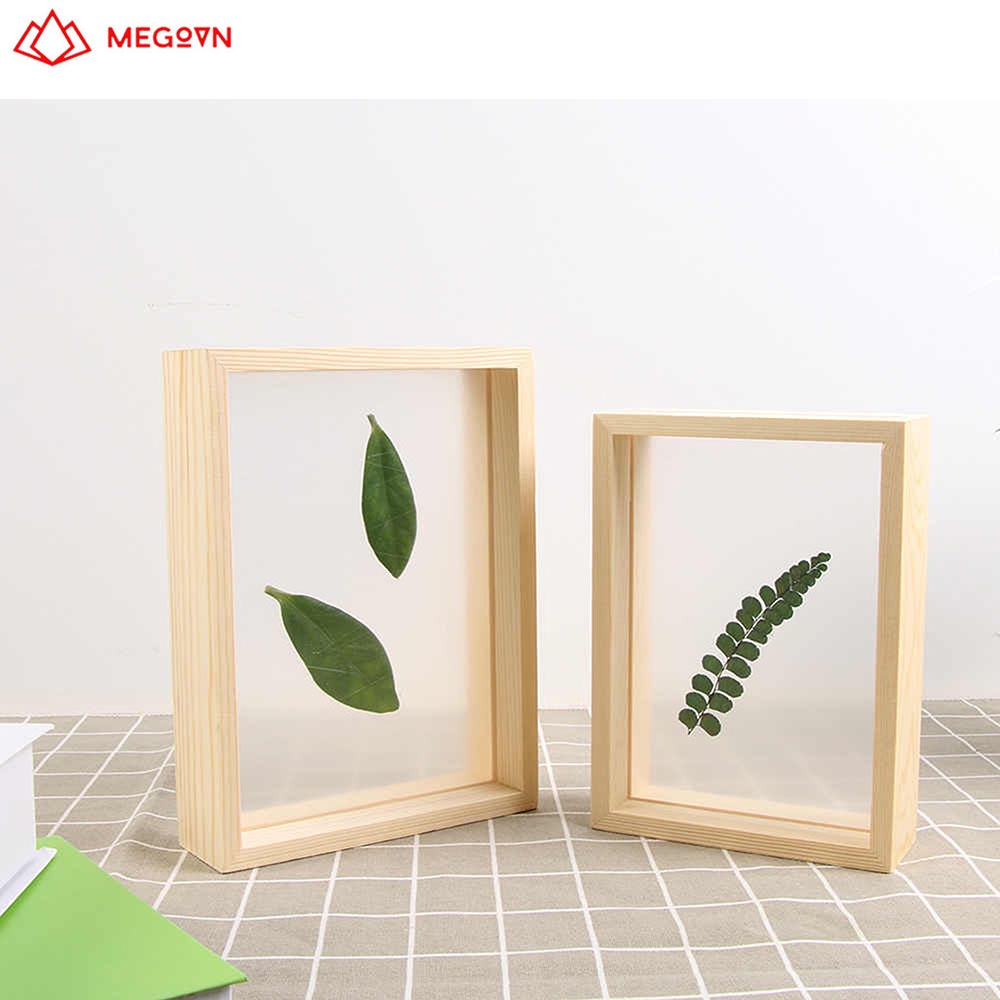 Khung ảnh trong suốt, khung ảnh để bàn trang trí MEGOVN 2 mặt nhiều kích thước