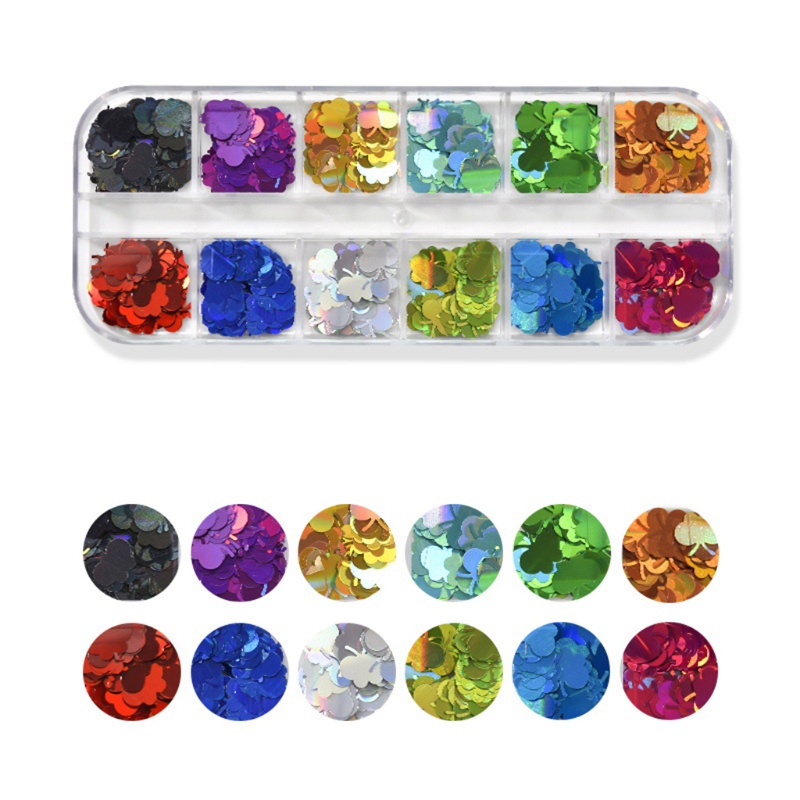 Hộp 12 Chữ Cái Tiếng Anh Màu Sắc Hỗn Hợp Lấp Lánh