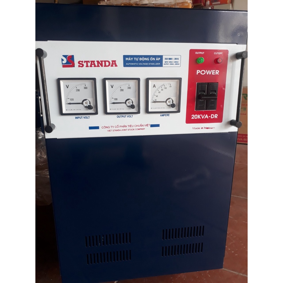 STANDA 20KW DẢI 90-250V THẾ HỆ MỚI NHẤT CÓ 3 ĐỒNG HỒ