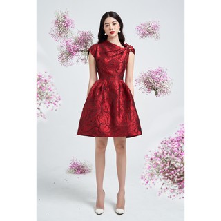 LAVIEM - Đầm đỏ gấm Lovie