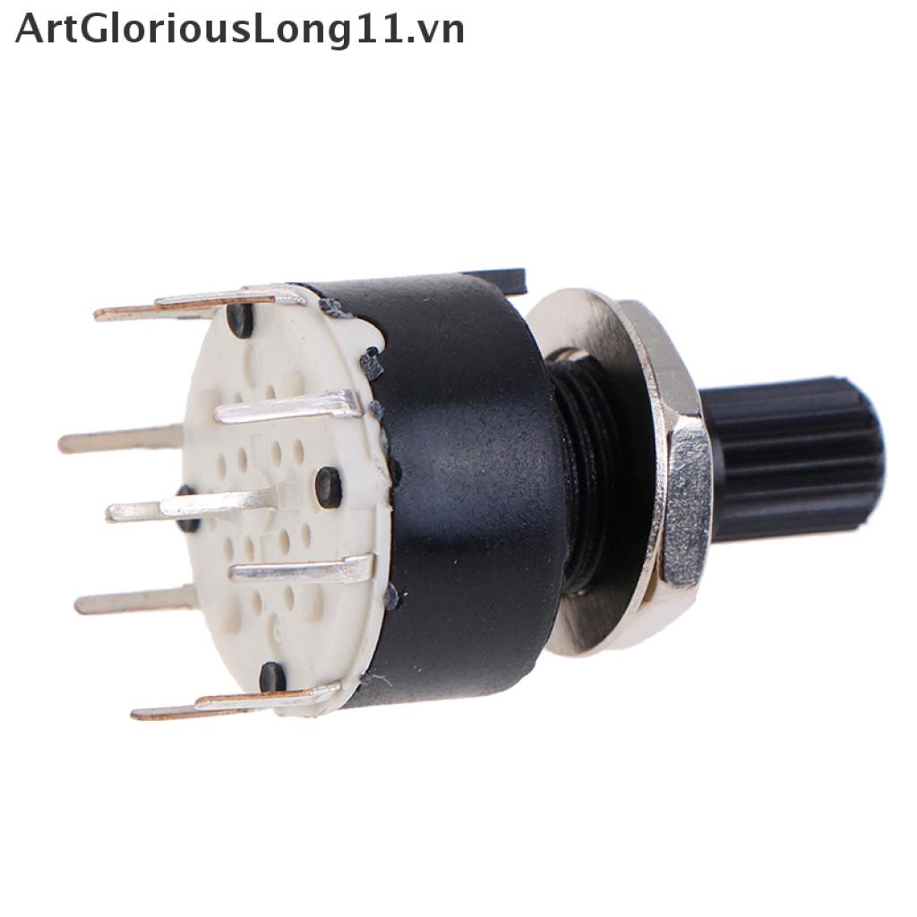 Công Tắc Xoay SR16MM 2 Cực 3 4 Vị Trí 1 Cực 5 6 8 Vị Trí
