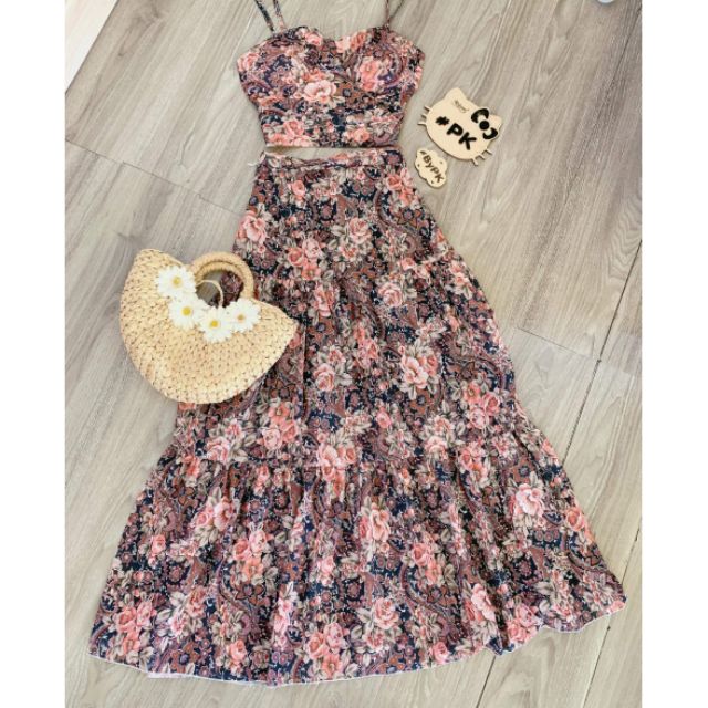 Đầm maxi 2 dây