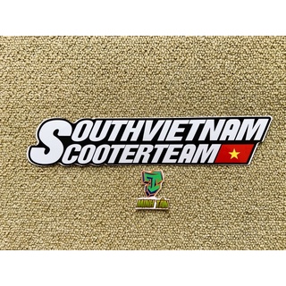 Tem SouthVietNam chất liệu deca Nhật dài 25cm