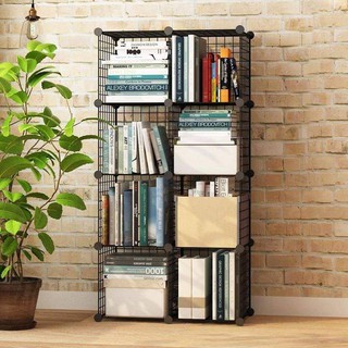 Tủ lưới sắt ghép đa năng 8 ô để đồ dùng