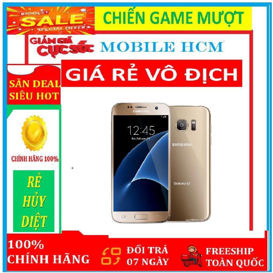 [RẺ VÔ ĐỊCH] điện thoại Samsung Galaxy S7 ram 4G bộ nhớ 32g mới, CHÍNH HÃNG - => CẤU HÌNH MẠNH: CHƠI PUBG – FREE FIRE –