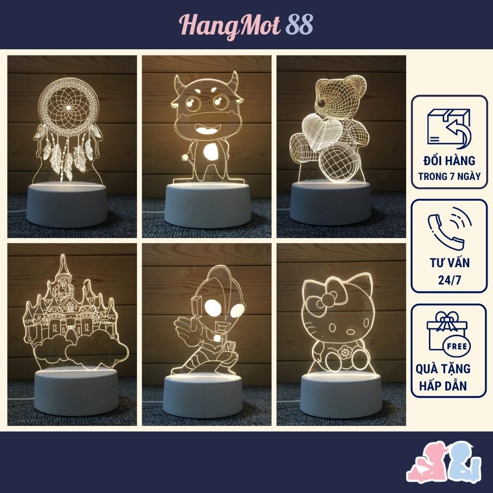 Đèn ngủ cute 3d led để bàn anime