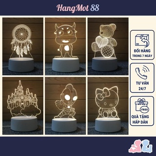Đèn ngủ cute 3d led để bàn anime