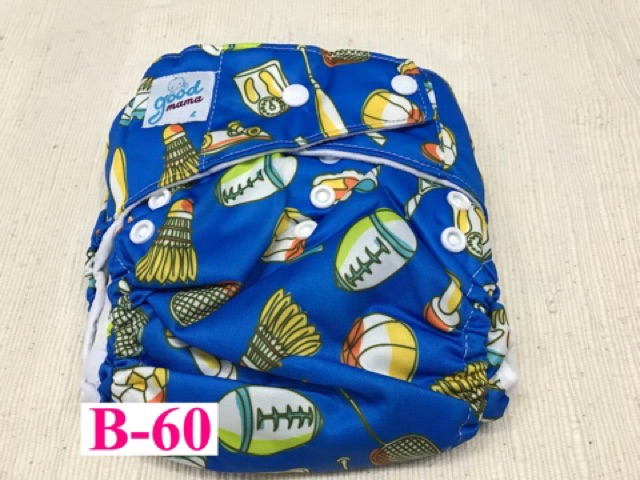 Combo 10 Bỉm vải Goodmama siêu chống tràn size M và size L( 1 bộ gồm 1 vỏ và 1 lót)