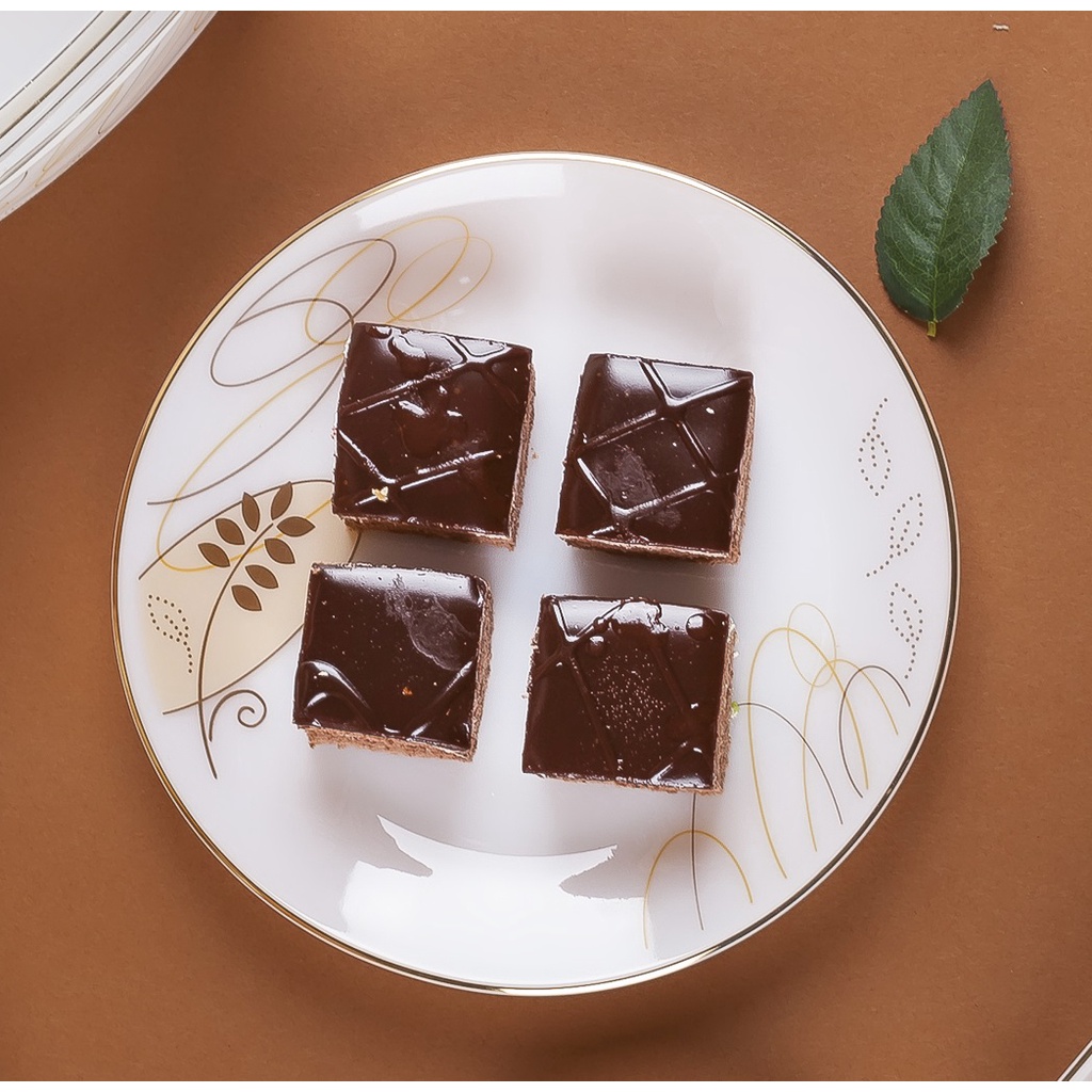 Đĩa tròn sâu viền vàng 22K các mẫu hoa văn và kích thước Thủy Tinh Ngọc USA Homeset cao cấp nhập khẩu chính hãng