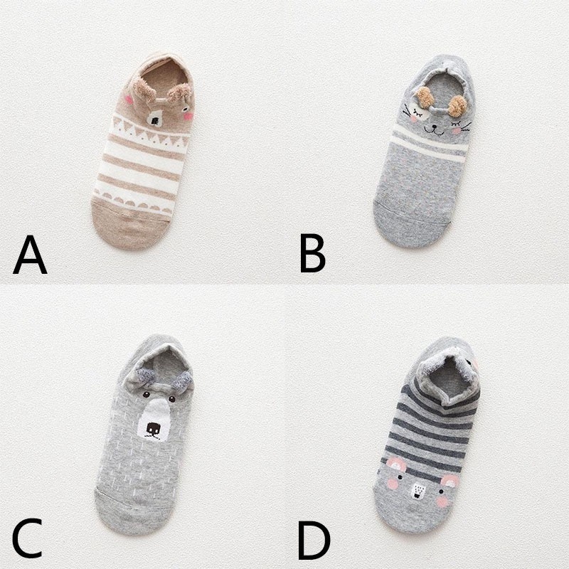 Đôi vớ cotton hoạt hình xinh xắn dành cho nữ