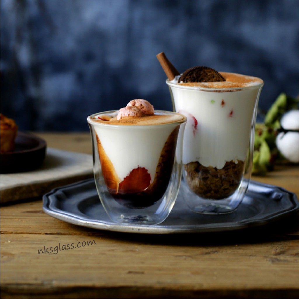 Ly thủy tinh 2 lớp - Ly cafe ISO.114 size 250-270ml, isoglass