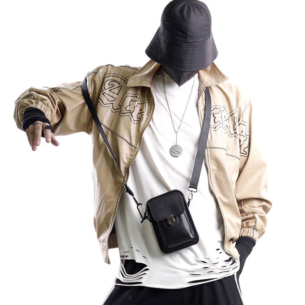 Túi Da Đeo Chéo Mini Kiểu Dáng Nhỏ Gọn Cho Nam Nữ, Chất Liệu Da PU Cao Cấp, Ngăn Đựng Điện Thoại tiện lợi | BigBuy360 - bigbuy360.vn