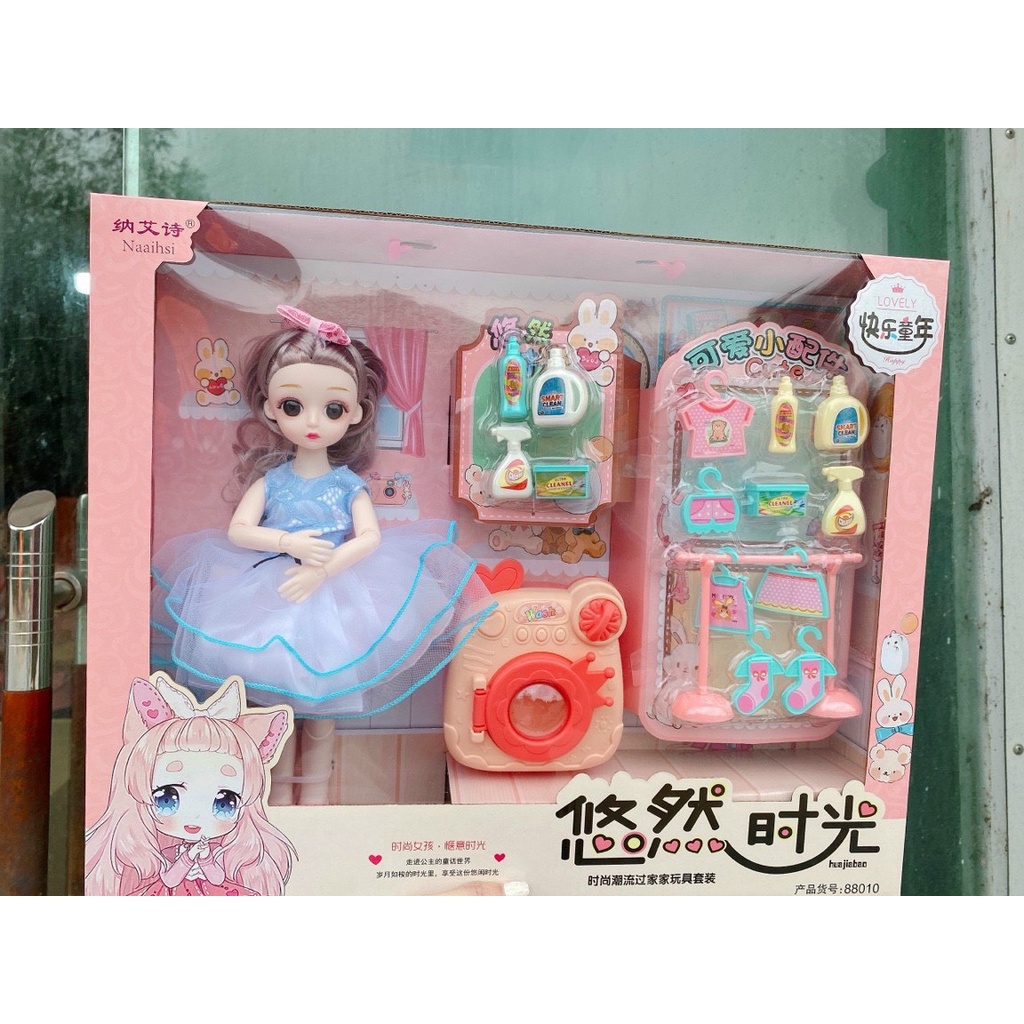 Búp Bê Barbie Xinh Xắn Cho Bé- Bộ búp bê kèm phụ kiện