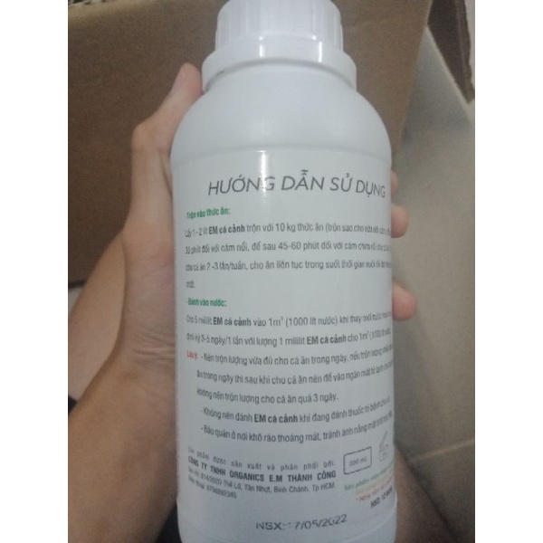 🔥🔥Vi Sinh E.M Tỏi Chai 250ML 🔥- vi sinh phòng bệnh đường ruột cho cá