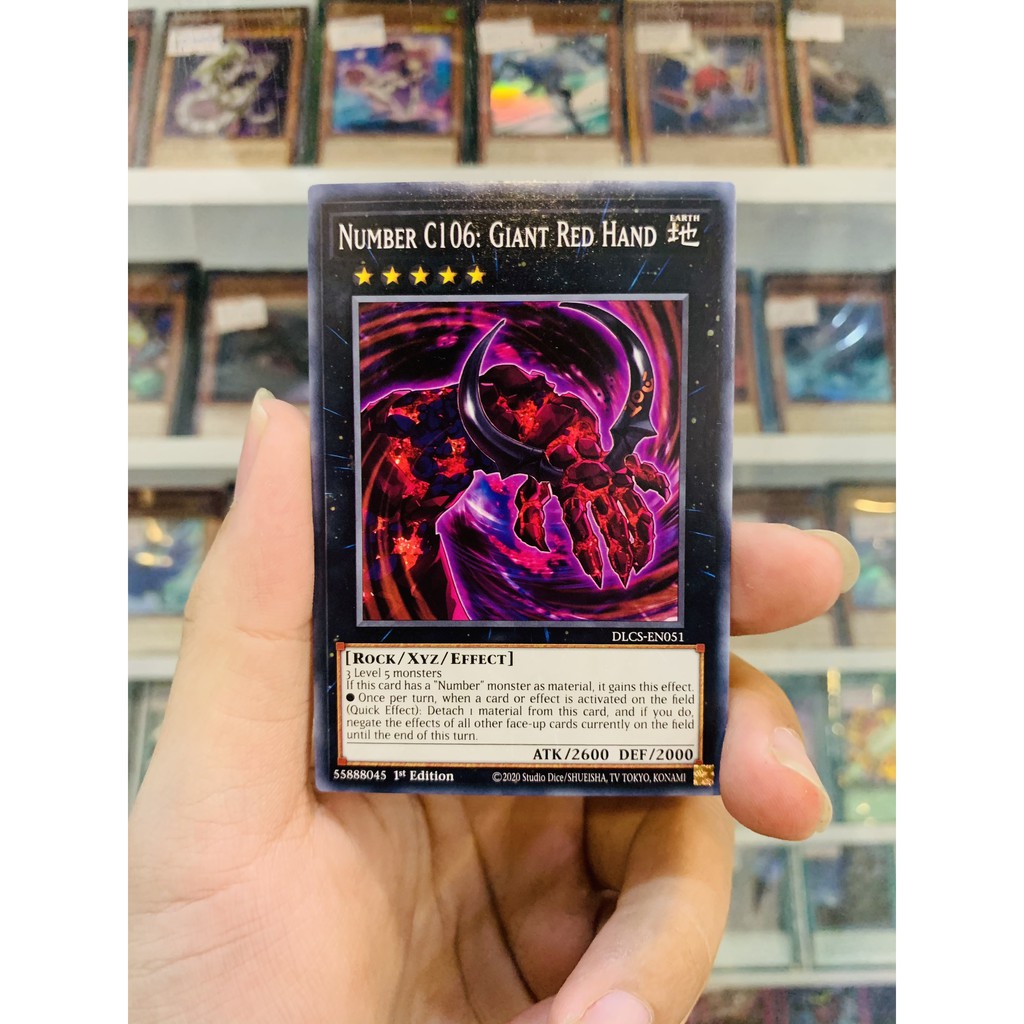 Thẻ Bài Lẻ YugiOh! Mã DLCS-EN051 - Number C106: Giant Red Hand - Common - 1st Edition