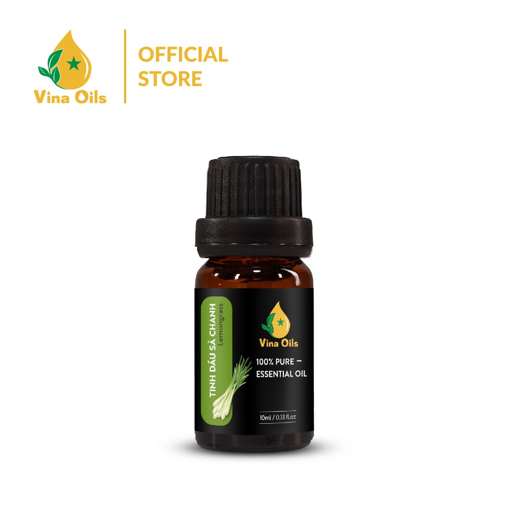 Tinh dầu xông Sả Chanh Vina Oils, giúp khử mùi hôi, kháng khuẩn, thơm phòng