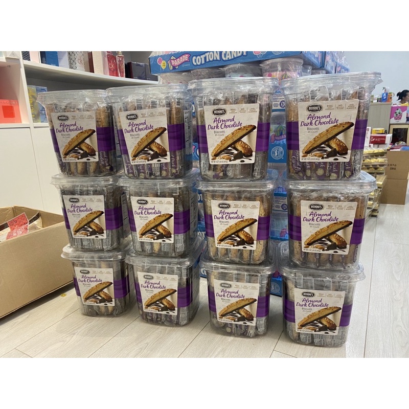 Bánh BISCOTTI NONNI'S ALMOND DARK CHOCOLATE 943gr