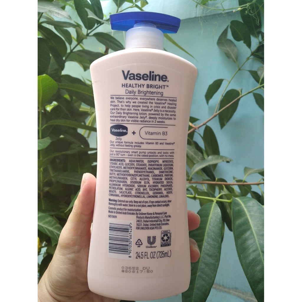 Dưỡng thể Vaseline sáng da 725ml mới