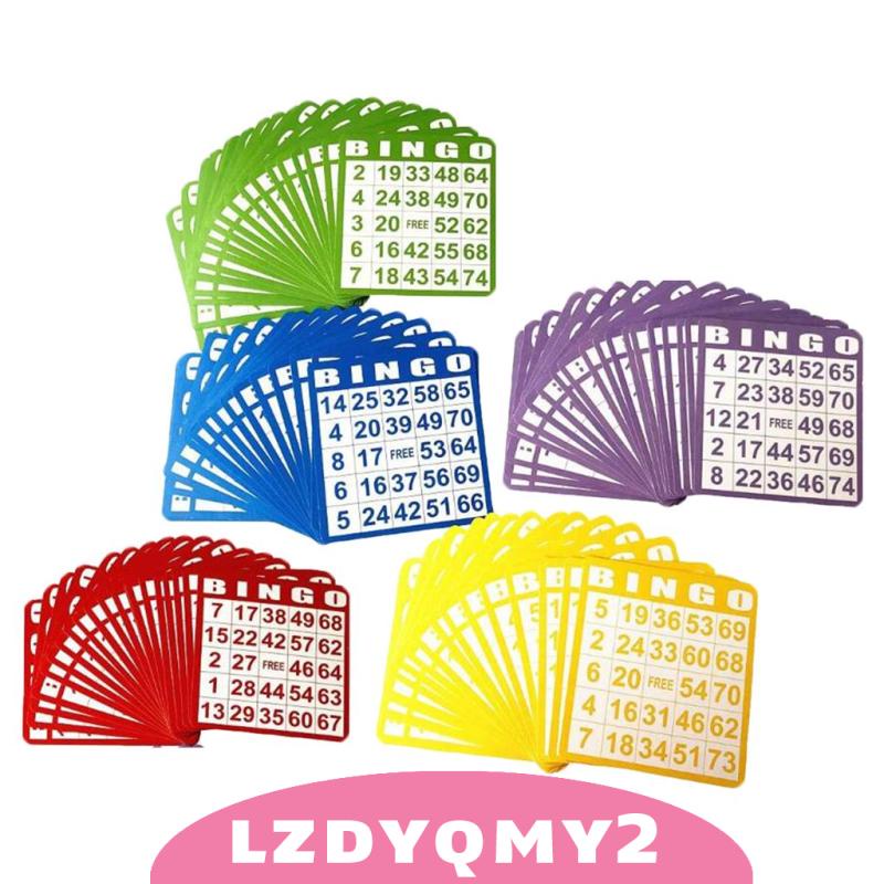 Bộ 100 Thẻ Bài Trò Chơi Bingo Vui Nhộn