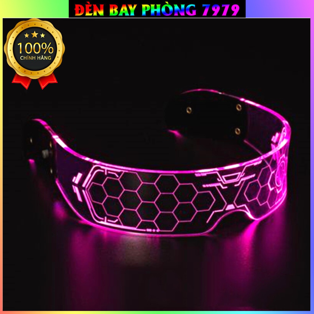 Kính Phát Sáng Đèn Led Nhiều Màu Chính Hãng Chất Liệu Nhựa ABS Dùng Cho Phòng Bay, Bar, Hội Tiệc, Sinh Nhật...