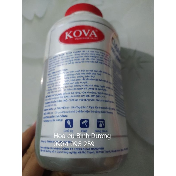 Keo bóng nước KOVA Clear W 1kg