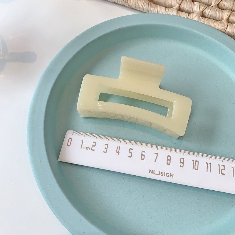 Kẹp tóc càng cua nhựa bóng size to nhiều màu phong cách hàn quốc