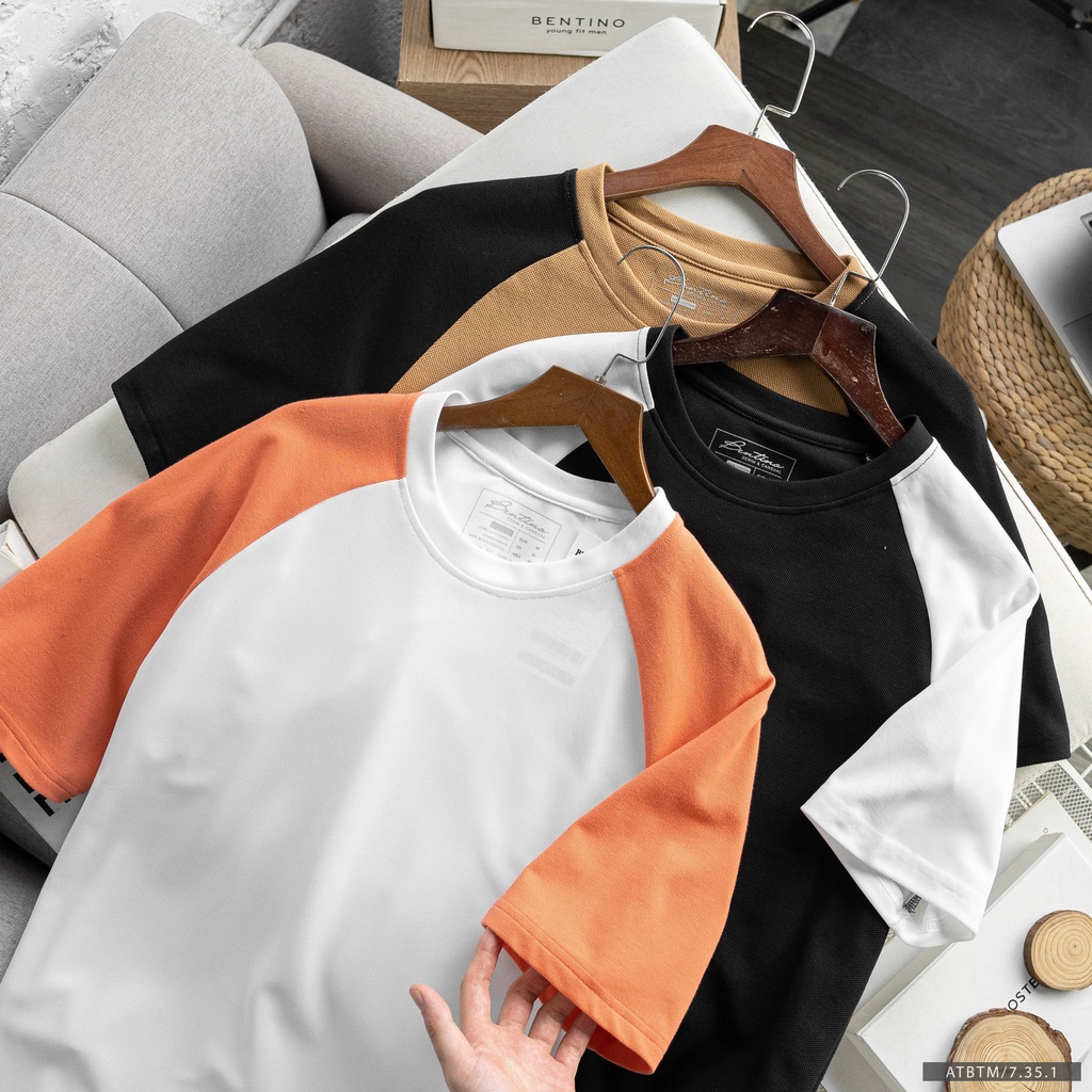 Áo thun thời trang nam phối màu độc đáo, chất vải thun pique dòng cao cấp, mặc cực êm 7351