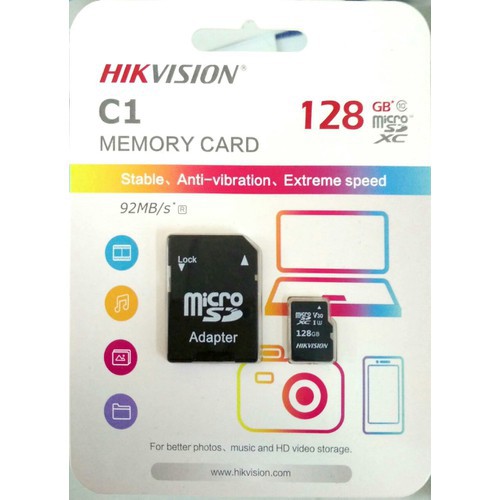 THẺ NHỚ MICRO SD HIKVISION 32GB/64GB/128GB CHÍNH HÃNG CLASS 10 - MICROSD HIKVISION