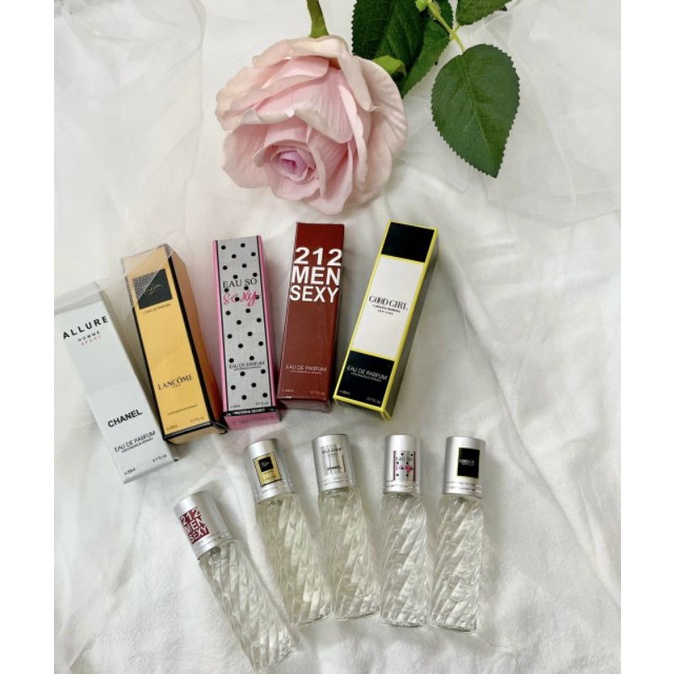 Nước hoa tinh dầu thơm chai lăn 20ml nhiều mùi