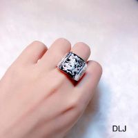 Nhẫn bạc nam rồng ôm ngọc