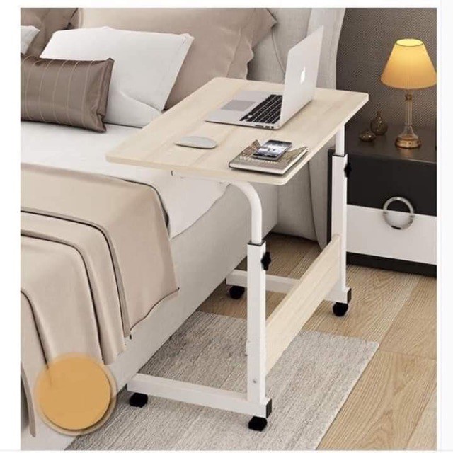 𝐁𝐚̀𝐧 học thông minh ngồi làm việc với ghế, sofa, ngồi giường Lazy Desk có bánh xe di chuyển, nâng hạ chiều cao dễ dàng