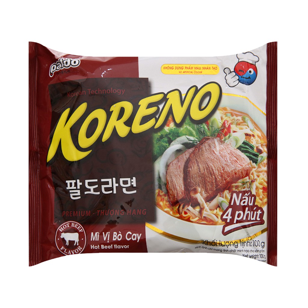 Mì Hàn Quốc, Mì Koreno Paldo Nhiều Vị Gói 100G | BigBuy360 - bigbuy360.vn