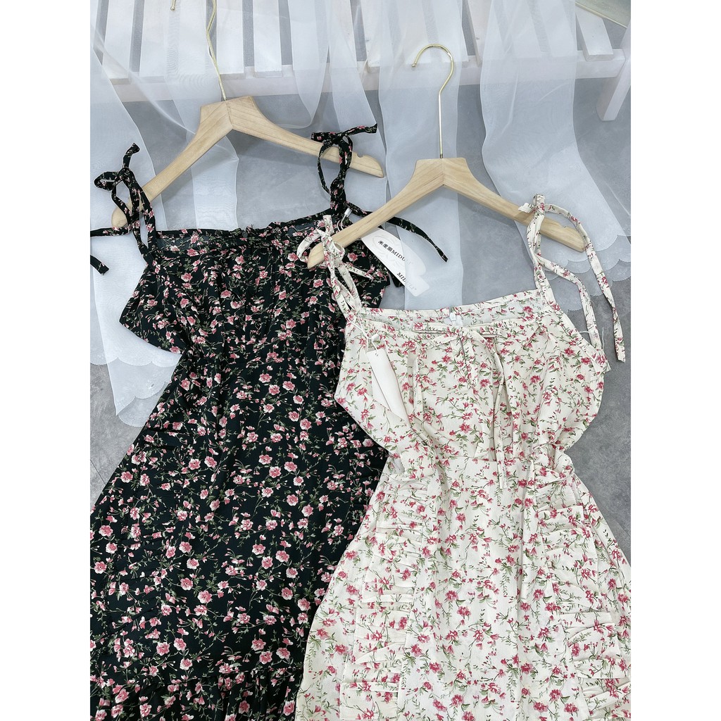 Váy 2 Dây Hoa Nhí Có Đệm Ngực Siêu Xinh Đầm Nữ Sexy | BigBuy360 - bigbuy360.vn
