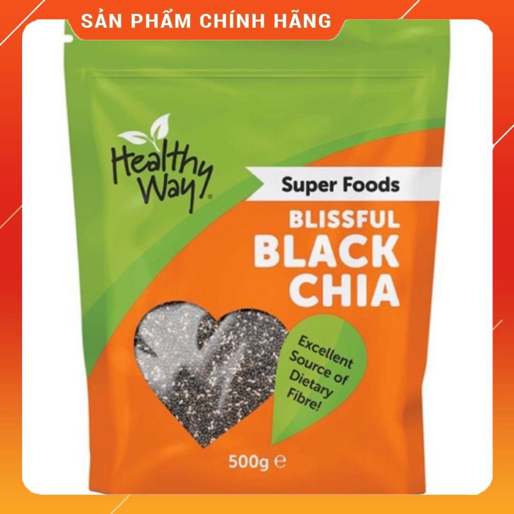 Hạt chia đen Úc 500g Healthy way blissful black CHIA SEED