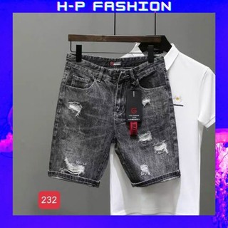 Quần short nam thời trang Hpfashion, quần short jean nam vải jean co giãn mềm mịn, form cực chuẩn - QSJNTCS232