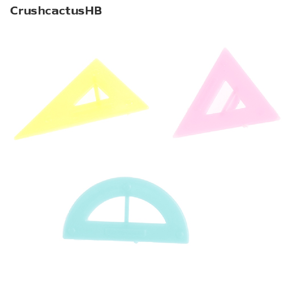 [CrushcactusHB] 9pcs/set 1:12 Dollhouse stationery kit ruler Abacus computer Calculator pen Hot Sell