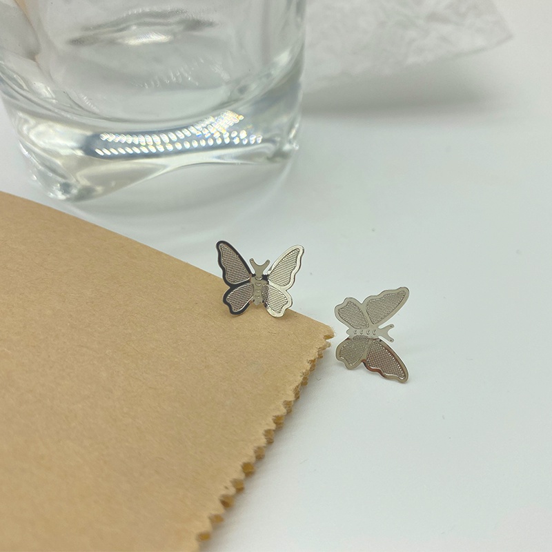 Bông tai hình bướm bay tối giản thời trang Hàn Quốc tinh tế cắt tinh tế cho học sinh