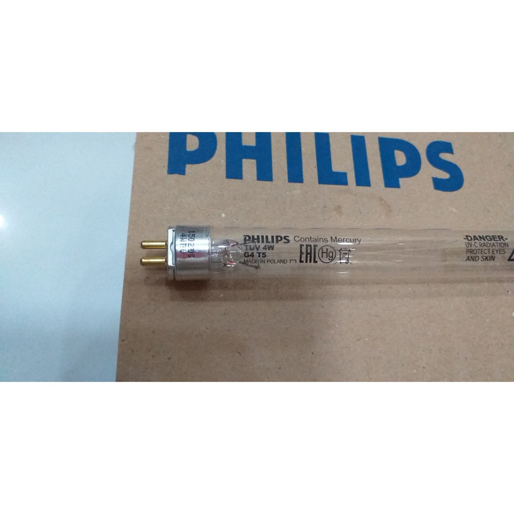 COMBO 2 bóng UV diệt khuẩn Philips TUV 4W G4 T5 cho máy Upang, máy Haenim