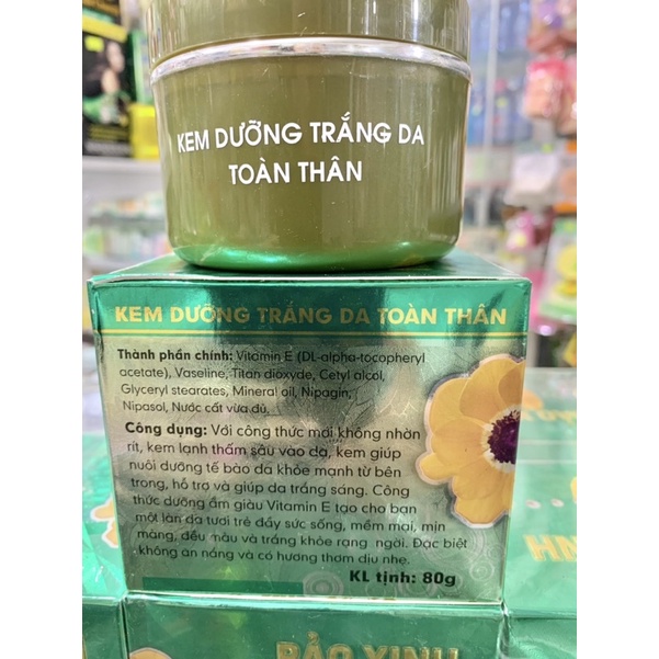 kem Bảo Xinh body trắng da toàn thân - chống nắng hủ 80G