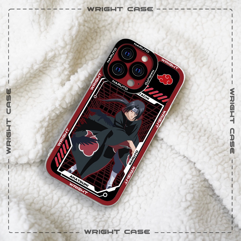 Ốp lưng iphone cạnh vuông Itachi Akatsuki Naruto Anime Wrightcase 6plus/7/8/8plus/x/xs/11/12/pro/max/plus/promax