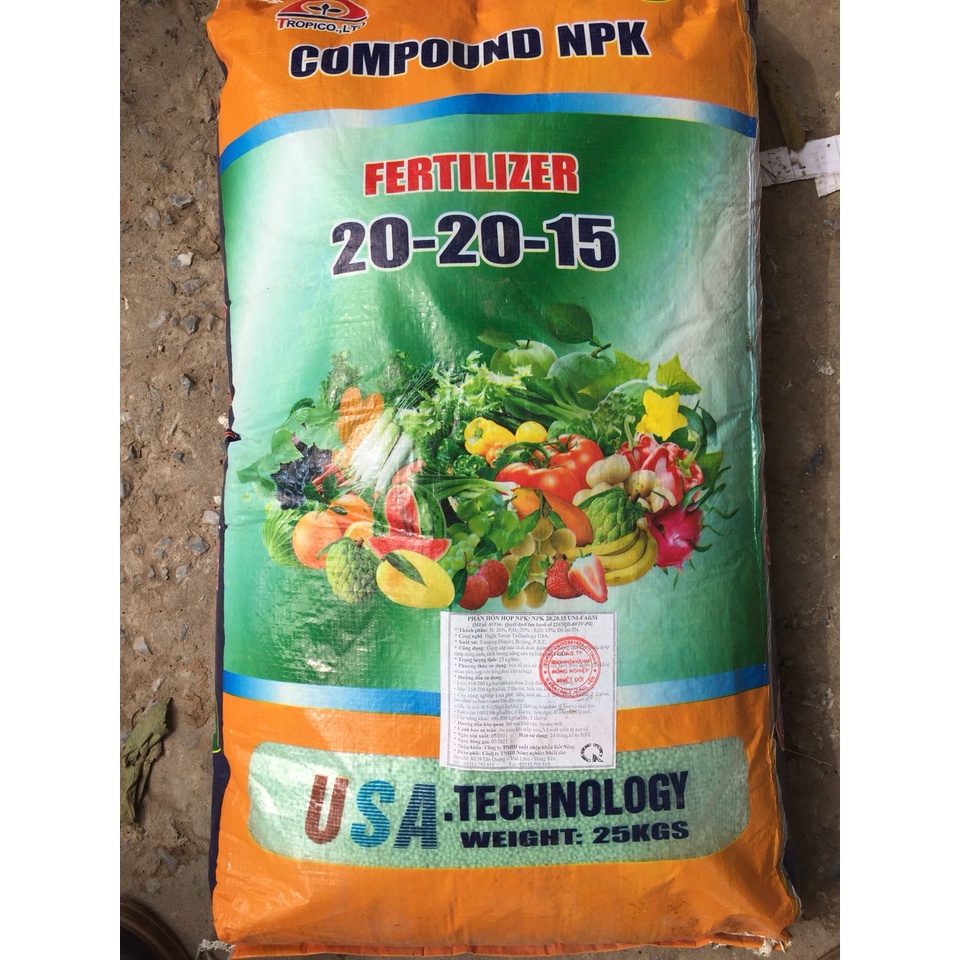 500GR Phân Bón NPK 20-20-15 Chuyên Cho Hoa và rau, Cây Cảnh Giúp Cây Ra Hoa, Hoa Đẹp, Lâu Tàn