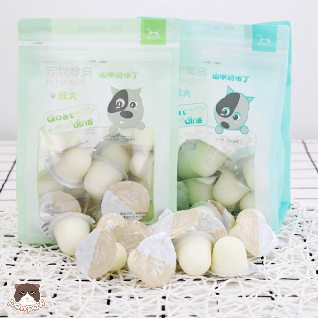 Pudding thạch sữa dê bổ sung canxi cho CHÓ gói 225g ( 15 viên)