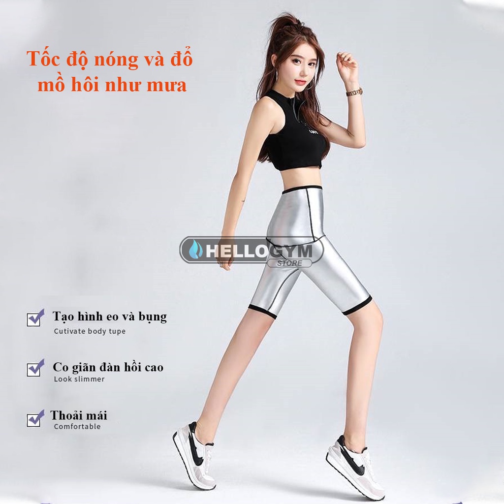 Quần Sinh Nhiệt Giảm Mỡ Bụng Đùi, Tăng Cường Đổ Mồ Hôi, Hỗ Trợ Giảm Cân An Toàn Nhanh Chóng