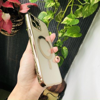 Ốp Jase lưng trong viền màu hỗ trợ sạc không dây iphone 12/12Pro/12 Pro Max