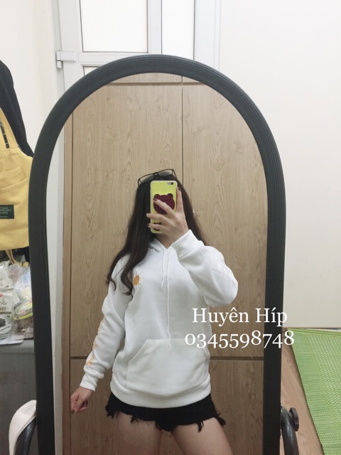 [Ảnh thật tự mặc] Áo hoodie thêu thời tiết | WebRaoVat - webraovat.net.vn