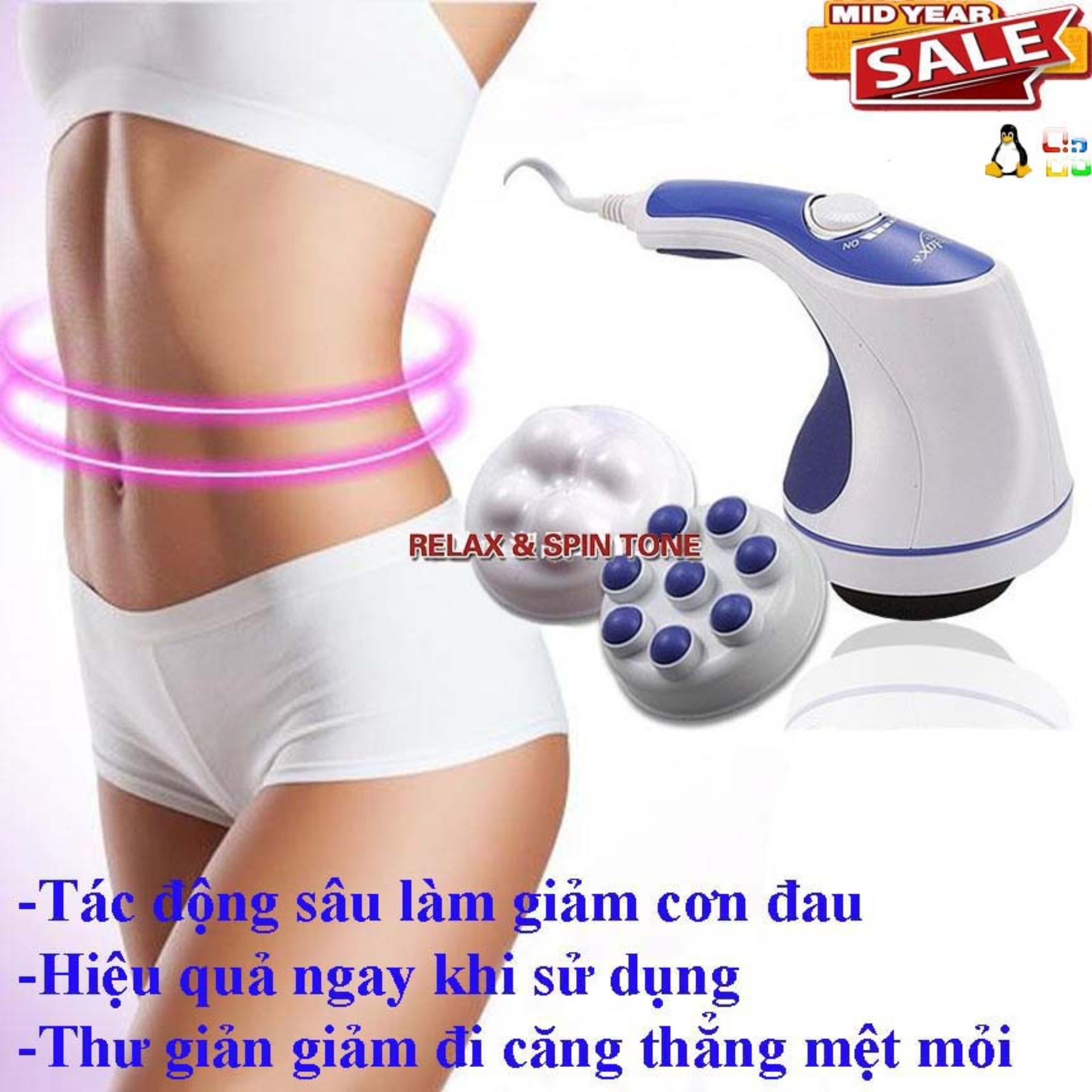 Máy mát xa cầm tay Relax and Spin Tone nhỏ gọn chất liệu cao cấp giúp lưu thông tuần hoàn khí huyết